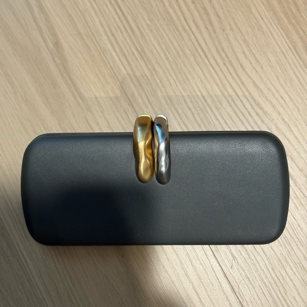 Zara gray clutch.
